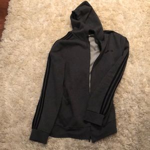Like New!!! Adidas Dark Gray with Black stripes